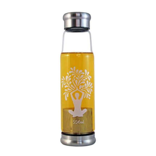 BOTELLA INFUSORA DE VIDRIO 550 ML- MANDAL